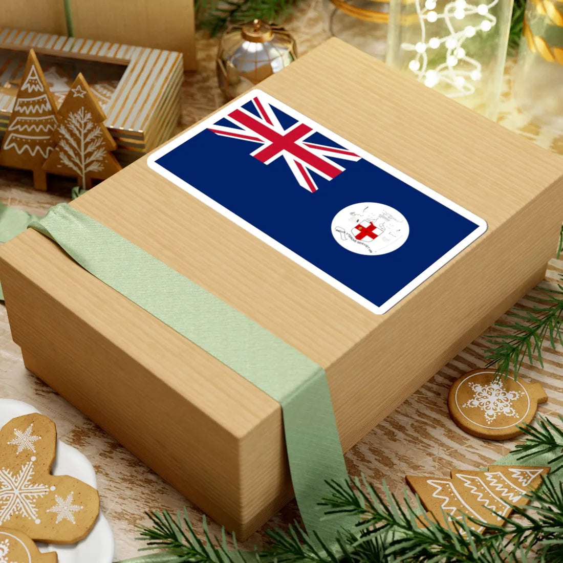 Flag of Jamaica 1957-1962 (Jamaica) STICKER Vinyl Kiss-Cut Decal - The Sticker Space