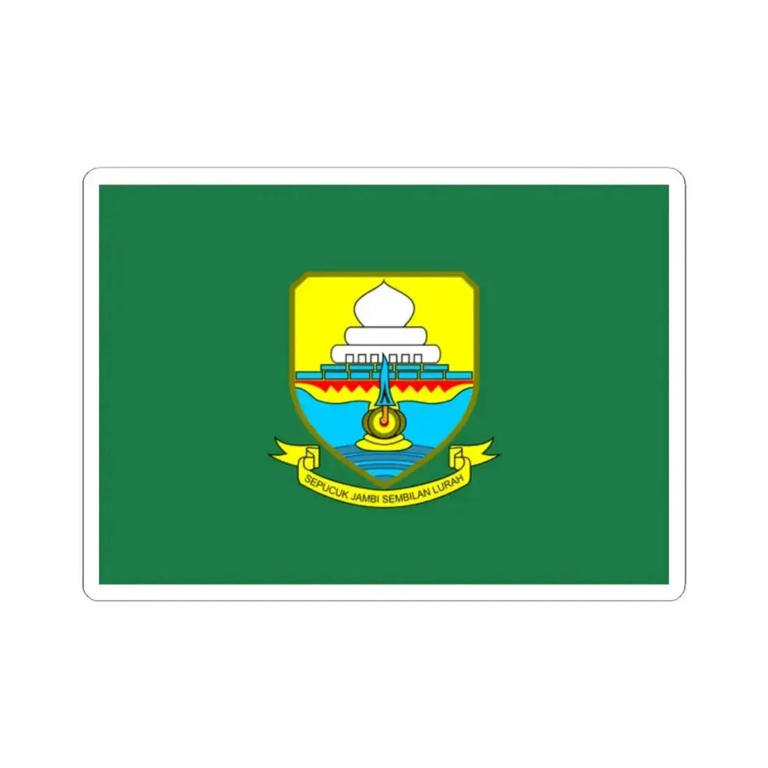 Flag of Jambi Indonesia - STICKER Vinyl Kiss-Cut Decal - The Sticker Space