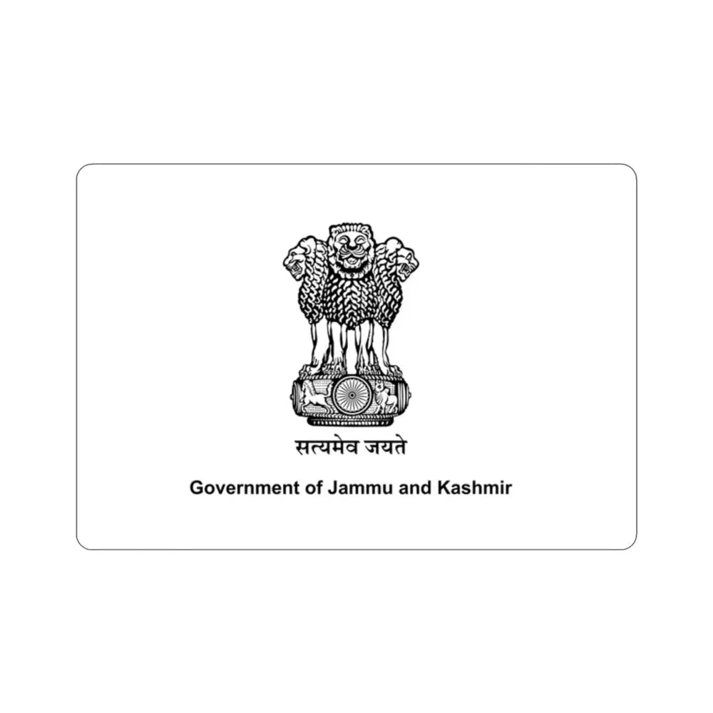 Flag of Jammu and Kashmir (India) STICKER Vinyl Die-Cut Decal - The Sticker Space