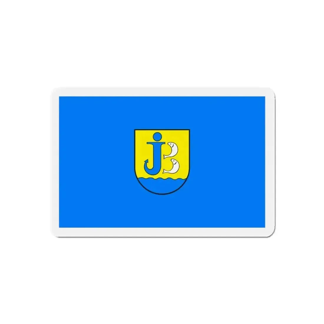 Flag of Jastarnia Poland - Refrigerator Magnet - The Sticker Space