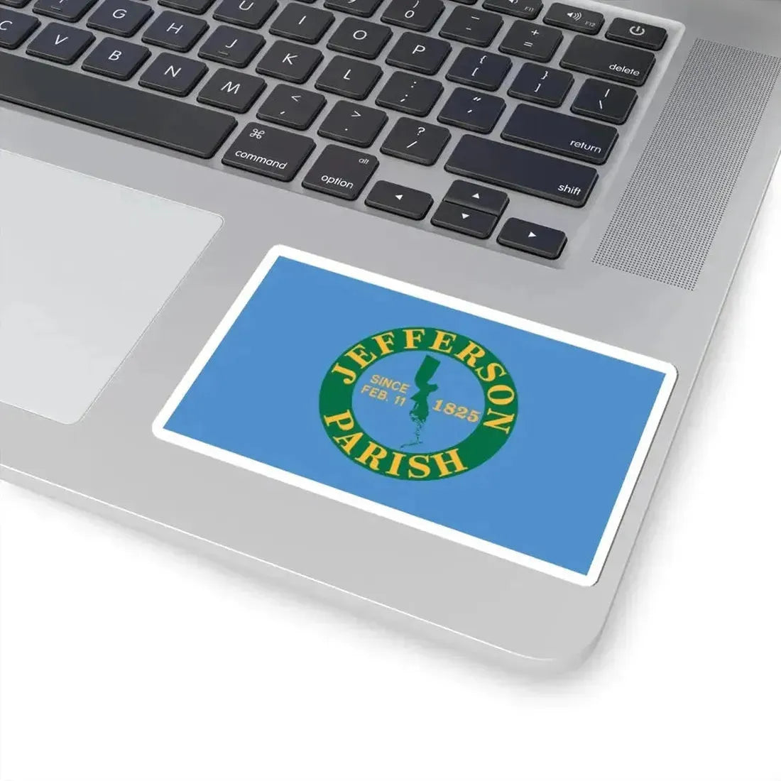 Flag of Jefferson Parish Louisiana (United States) STICKER Vinyl Kiss-Cut Decal - The Sticker Space