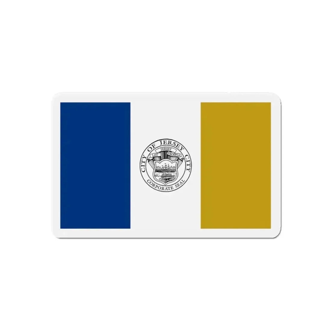Flag of Jersey City - Refrigerator Magnet - The Sticker Space