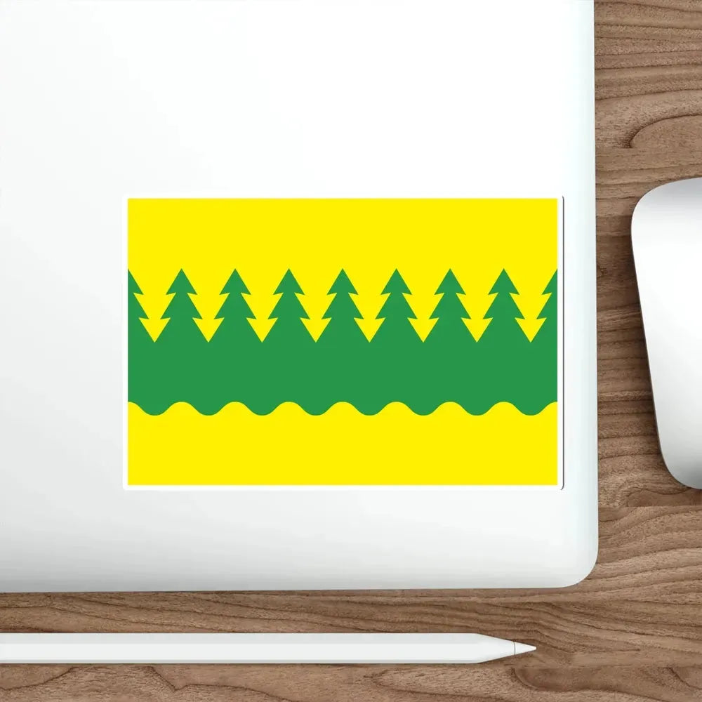 Flag of Kainuu Finland STICKER Vinyl Die-Cut Decal - The Sticker Space