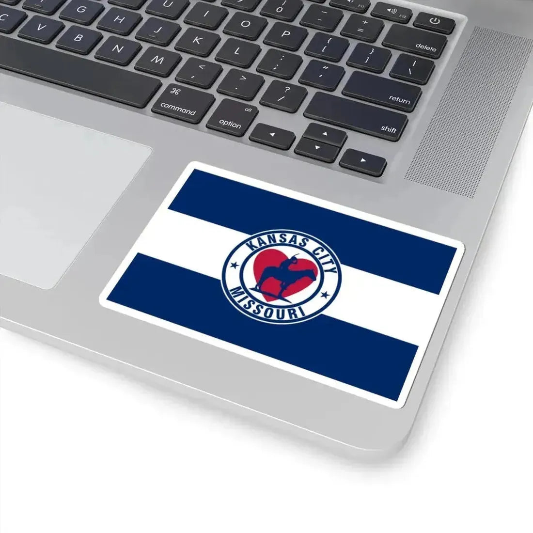 Flag of Kansas City Missouri 1944-1972 (United States) STICKER Vinyl Kiss-Cut Decal - The Sticker Space