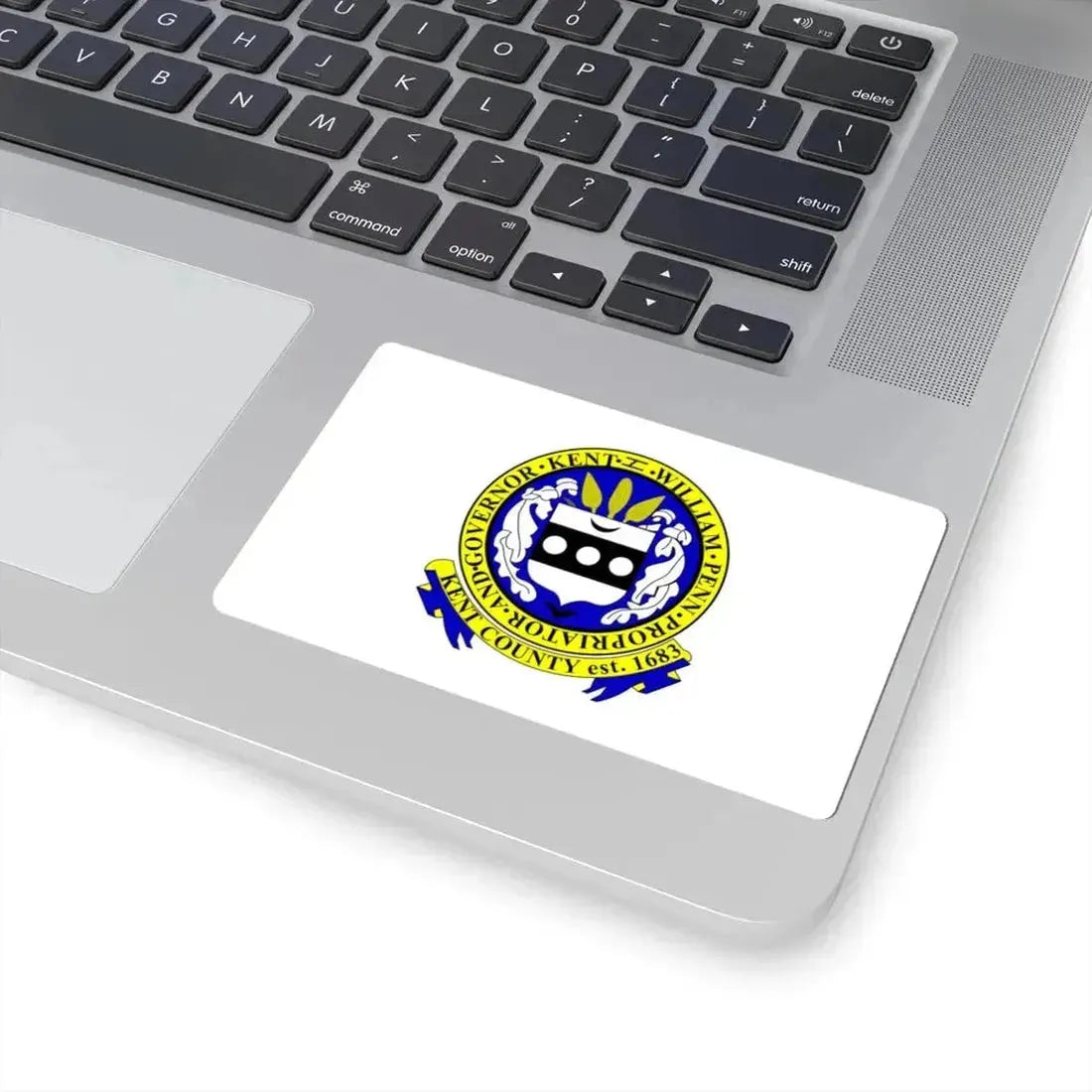 Flag of Kent County Delaware (United States) STICKER Vinyl Kiss-Cut Decal - The Sticker Space