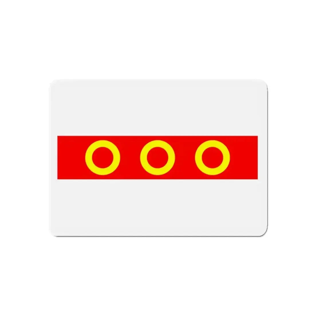 Flag of Kercem Malta - Refrigerator Magnet - The Sticker Space