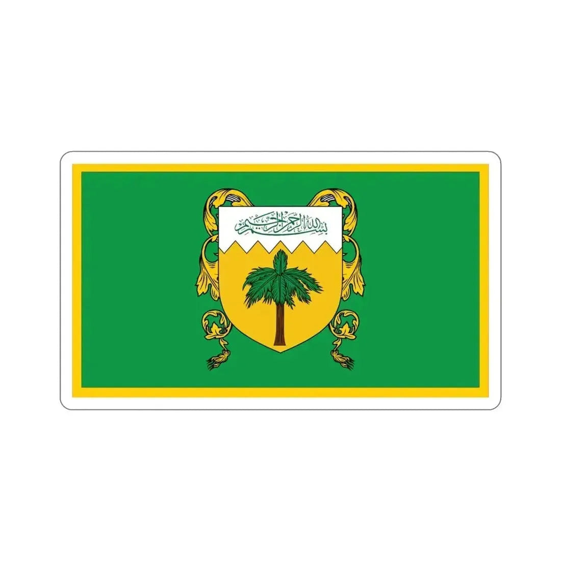 Flag of Kingdom of Yellow Mountain Bir Tawil STICKER Vinyl Die-Cut Decal - The Sticker Space