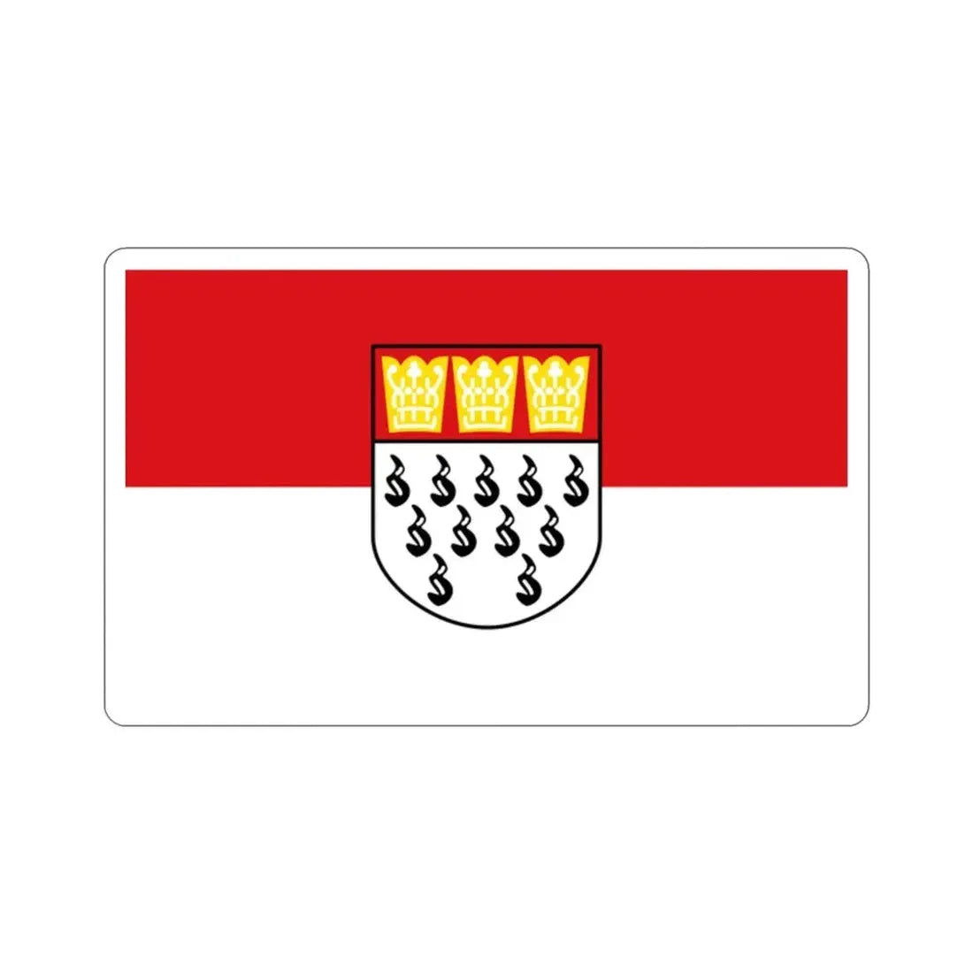 Flag of Köln Germany STICKER Vinyl Die-Cut Decal - The Sticker Space