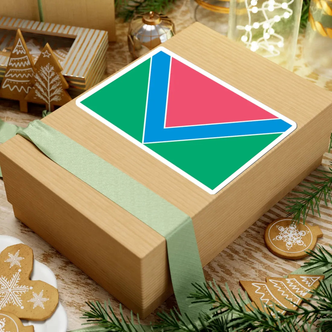 Flag of Kompaniivka raion (Ukraine) STICKER Vinyl Kiss-Cut Decal - The Sticker Space