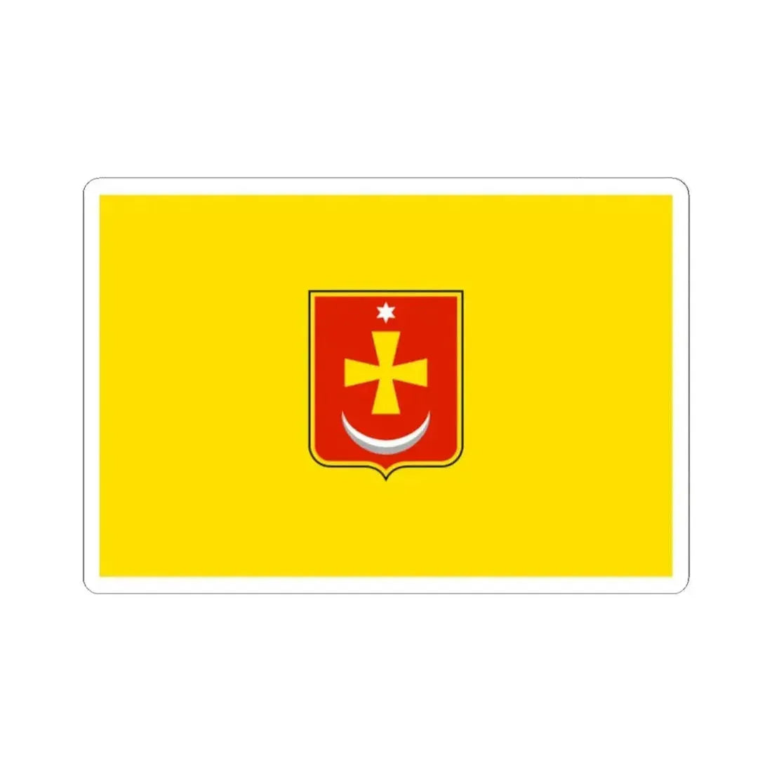 Flag of Konotop Ukraine - STICKER Vinyl Kiss-Cut Decal - The Sticker Space