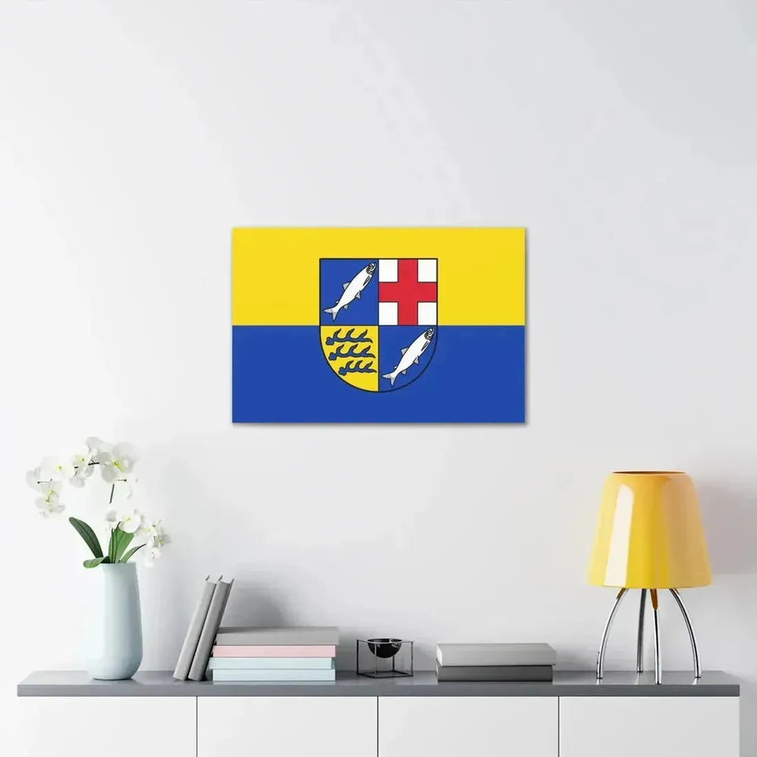 Flag of Konstanz Germany - Canvas Wall Art - The Sticker Space