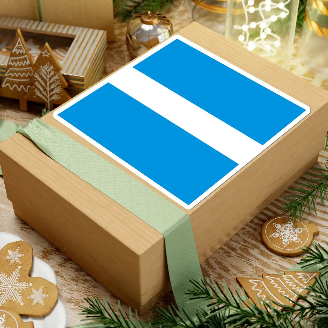 Flag of Kremenchuk (Ukraine) STICKER Vinyl Kiss-Cut Decal - The Sticker Space