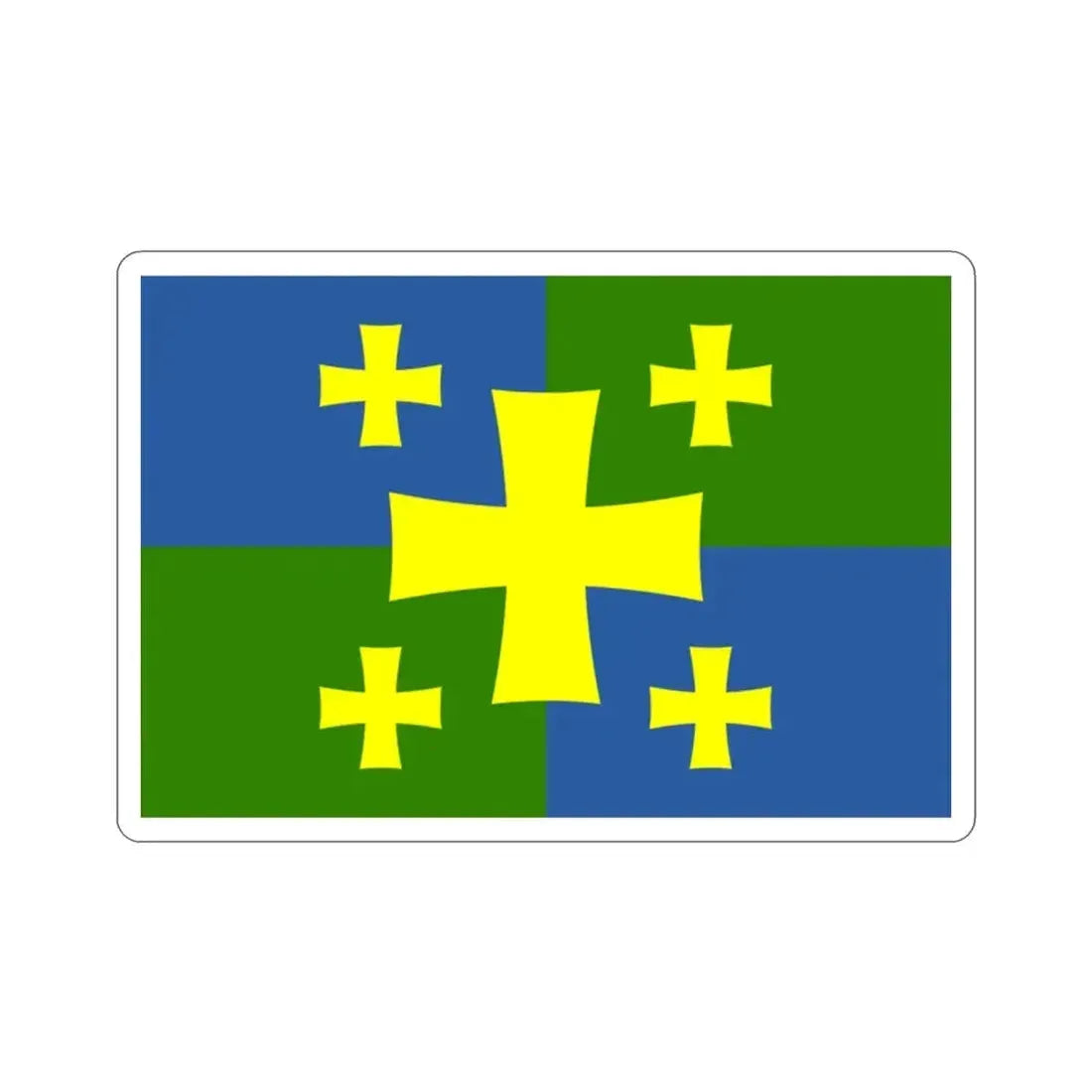 Flag of Kutaisi Georgia STICKER Vinyl Die-Cut Decal - The Sticker Space