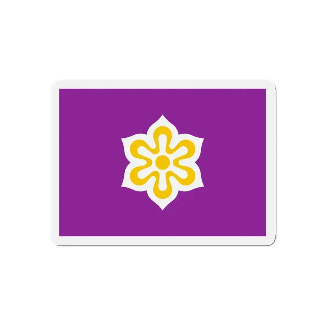 Flag of Kyoto Prefecture Japan - Refrigerator Magnet - The Sticker Space