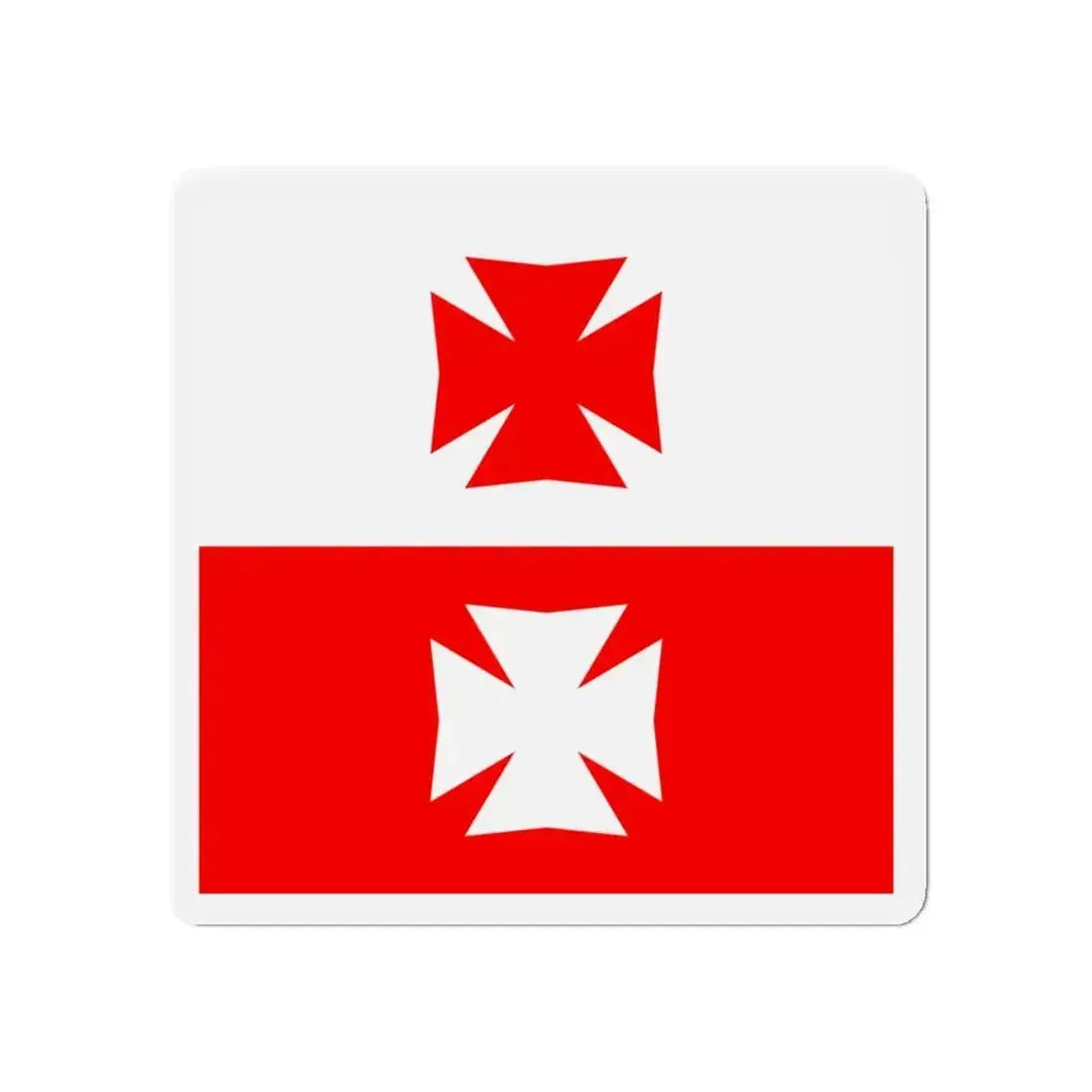 Flag of La Chaux Switzerland - Refrigerator Magnet - The Sticker Space