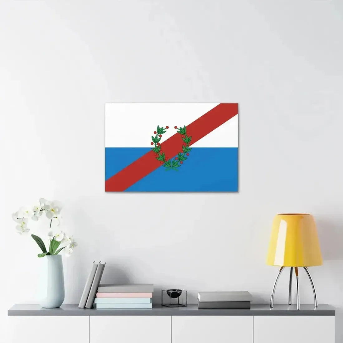 Flag of La Rioja Province Argentina - Canvas Wall Art - The Sticker Space