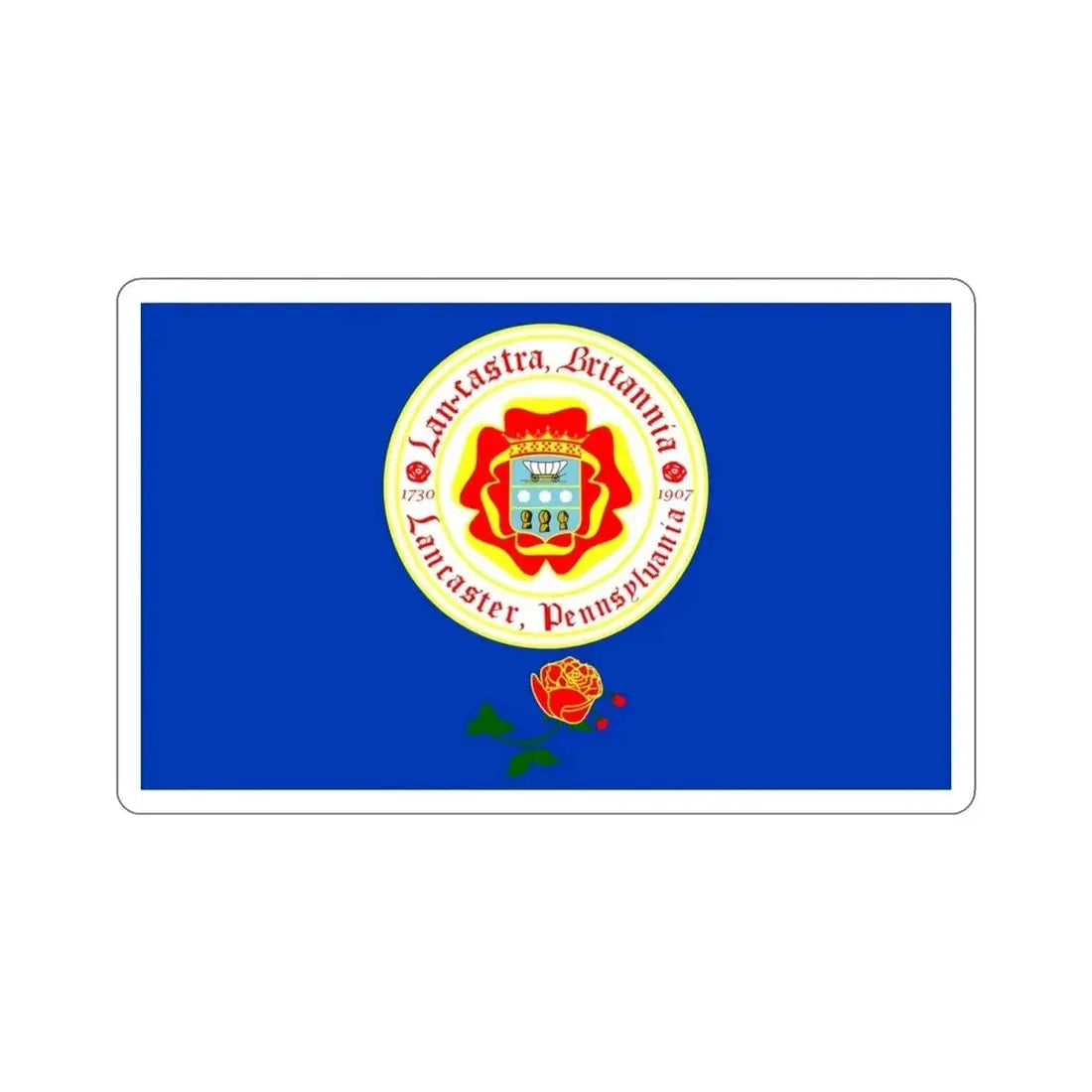 Flag of Lancaster Pennsylvania USA STICKER Vinyl Die-Cut Decal - The Sticker Space