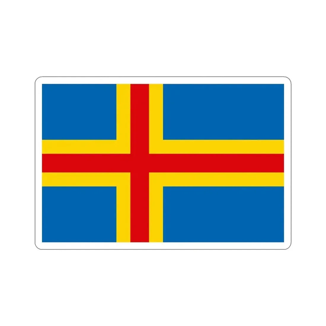 Flag of Åland STICKER Vinyl Die-Cut Decal - The Sticker Space