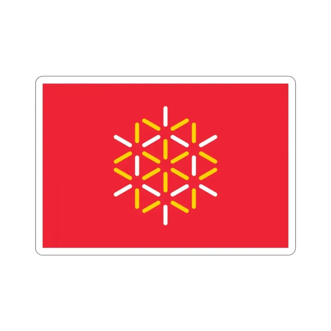 Flag of Languedoc Roussillon France 2 STICKER Vinyl Die-Cut Decal - The Sticker Space