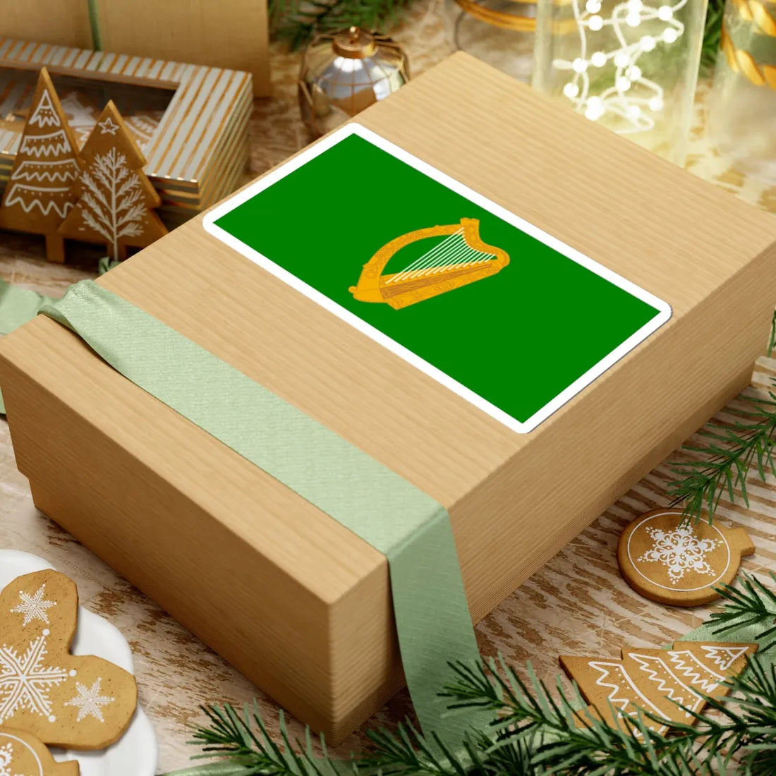 Flag of Leinster bright (Ireland) STICKER Vinyl Kiss-Cut Decal - The Sticker Space