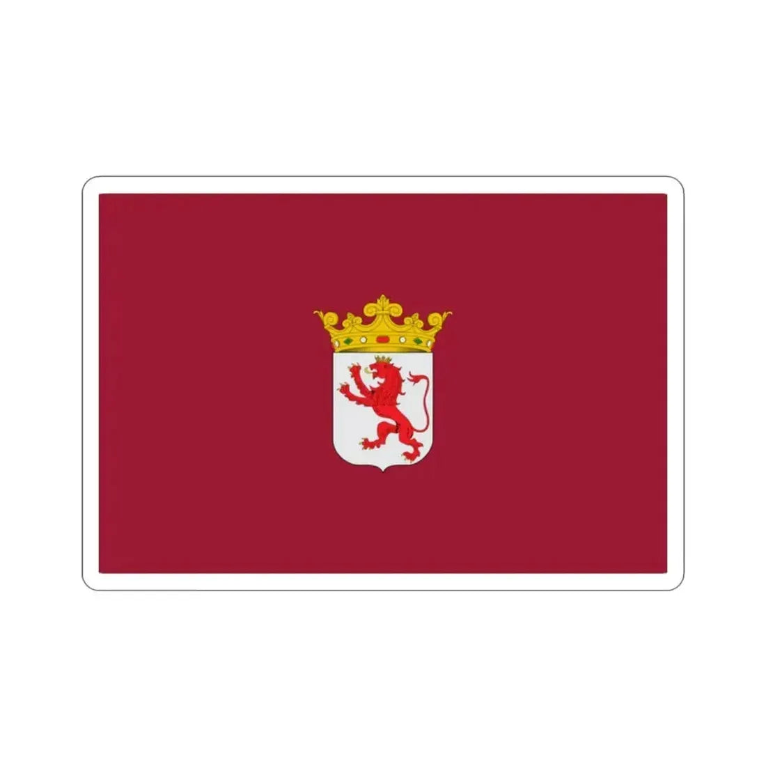 Flag of León Spain STICKER Vinyl Die-Cut Decal - The Sticker Space