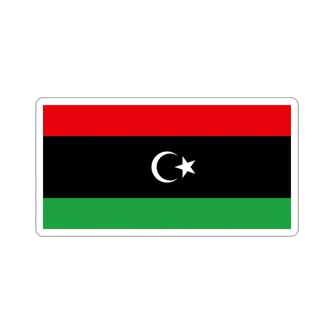 Flag of Libya STICKER Vinyl Die-Cut Decal - The Sticker Space