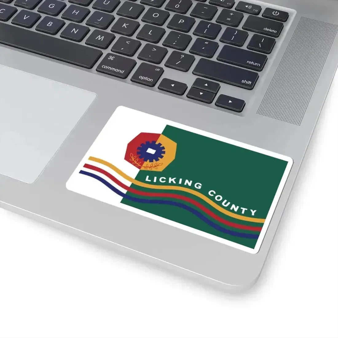 Flag of Licking County Ohio (United States) STICKER Vinyl Kiss-Cut Decal - The Sticker Space