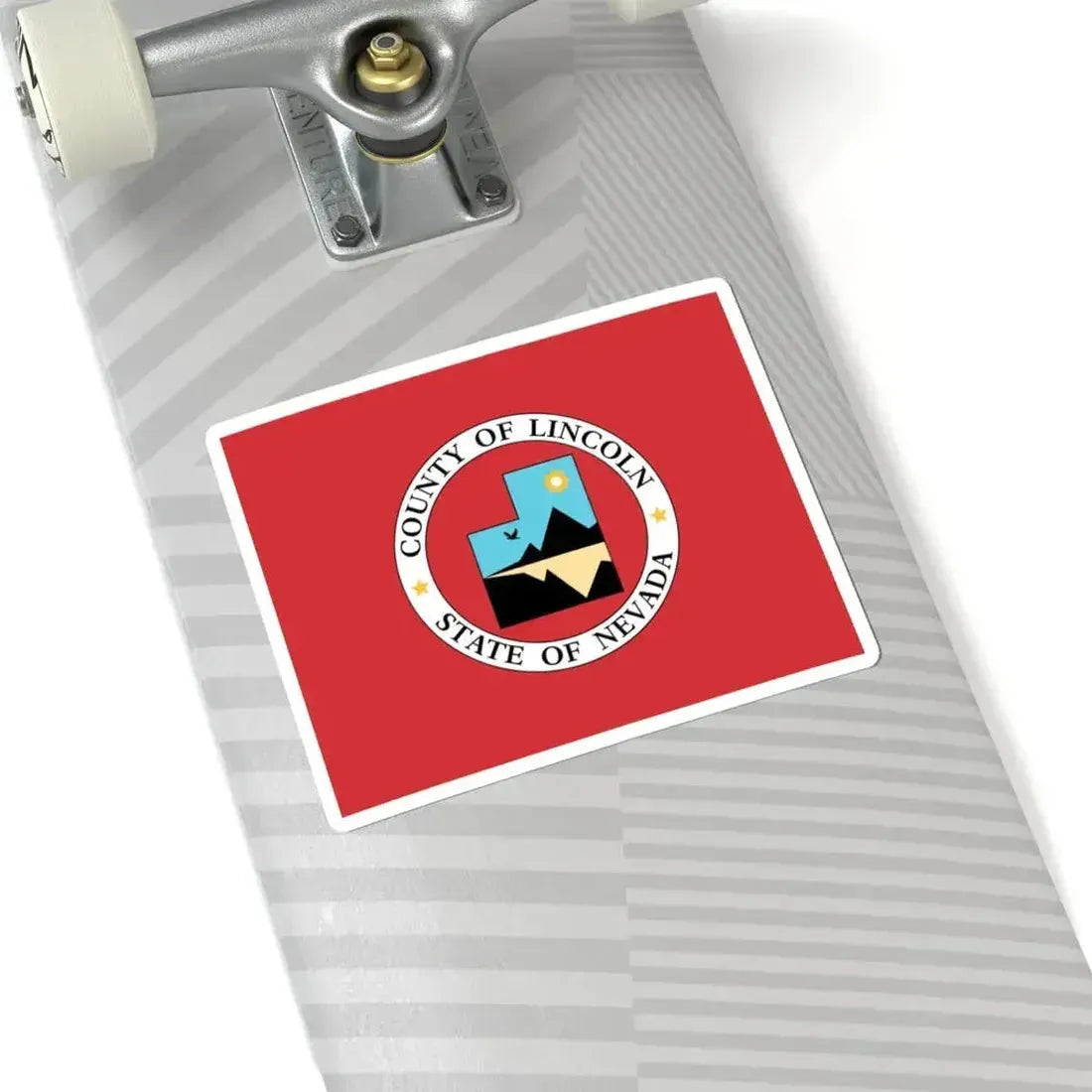 Flag of Lincoln County Nevada (United States) STICKER Vinyl Kiss-Cut Decal - The Sticker Space