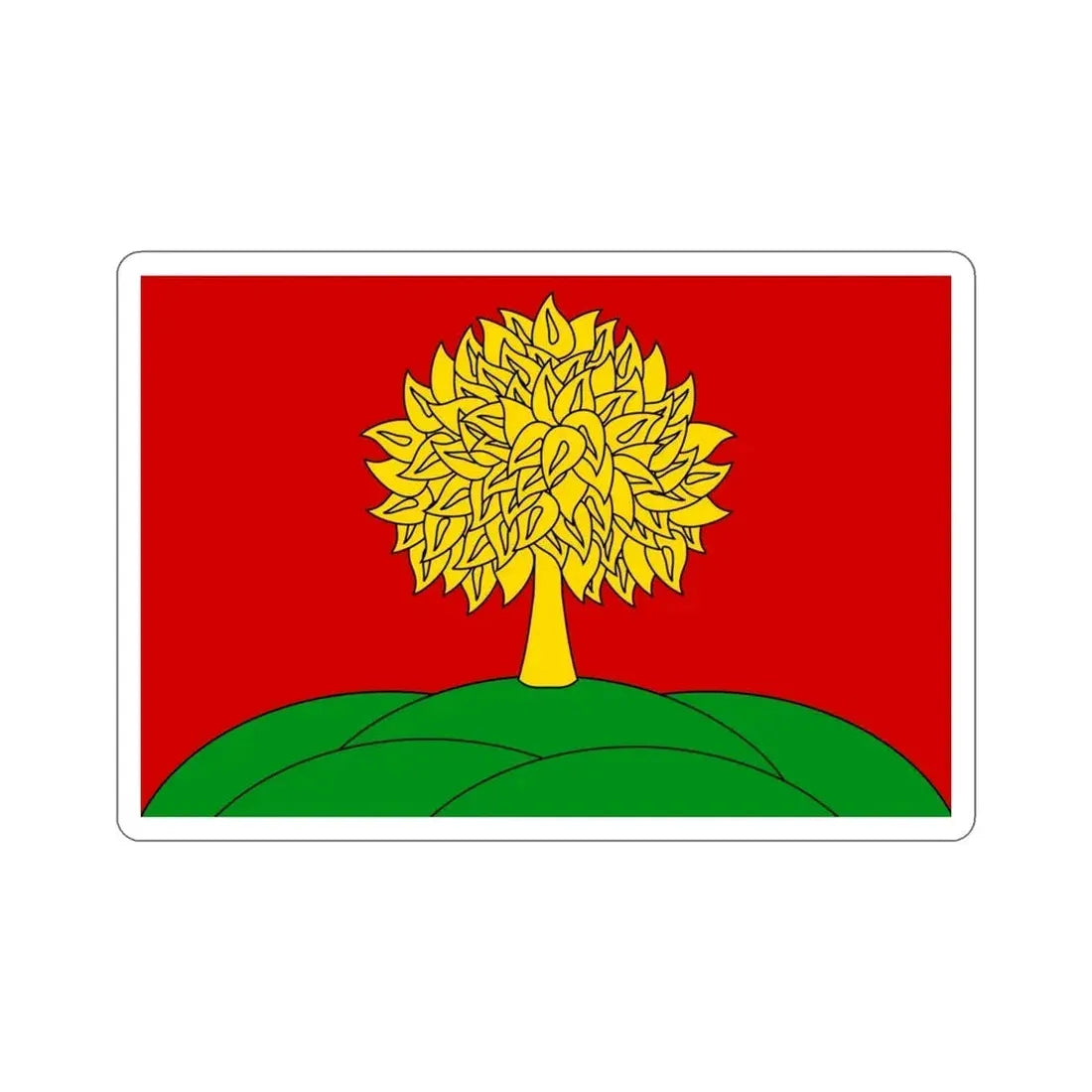 Flag of Lipetsk Oblast Russia STICKER Vinyl Die-Cut Decal - The Sticker Space