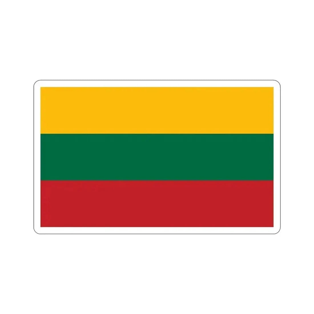 Flag of Lithuania STICKER Vinyl Die-Cut Decal - The Sticker Space