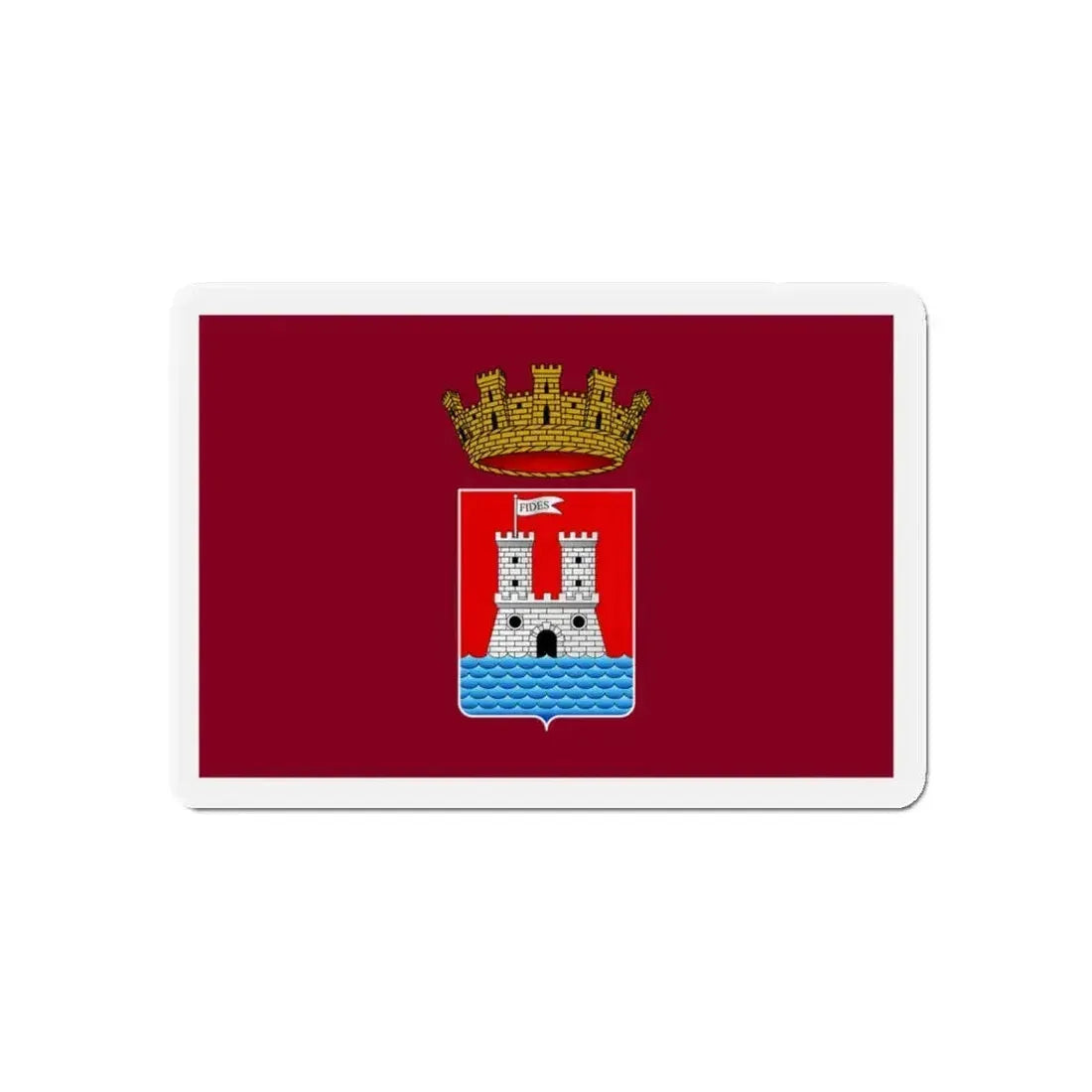 Flag of Livorno Italy - Refrigerator Magnet - The Sticker Space
