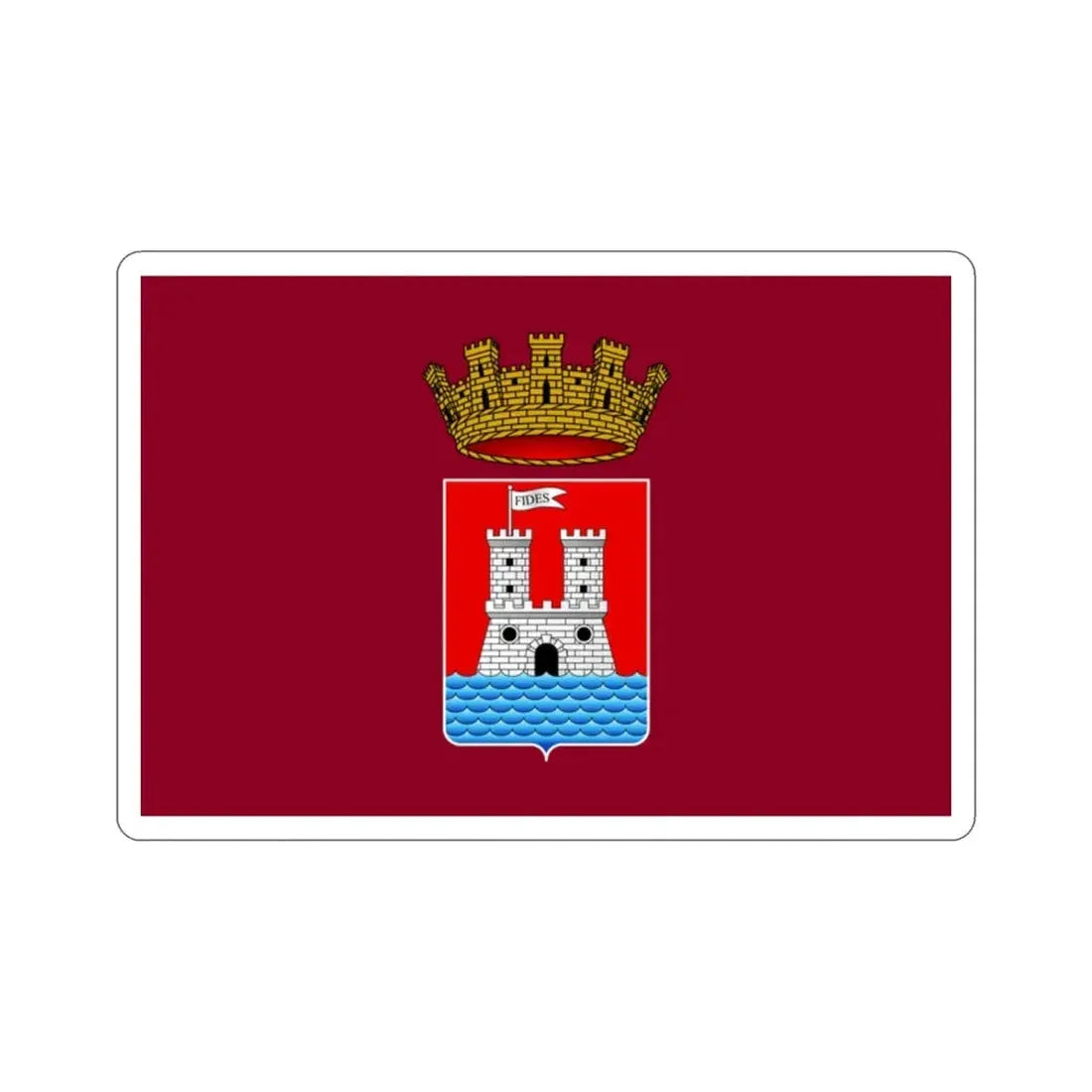 Flag of Livorno Italy STICKER Vinyl Die-Cut Decal - The Sticker Space