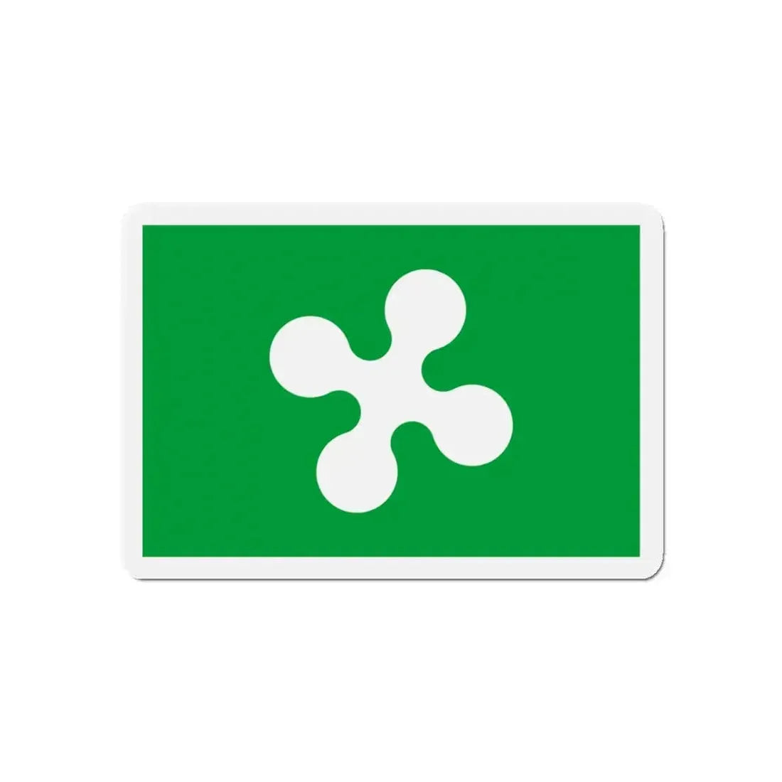 Flag of Lombardy Italy - Refrigerator Magnet - The Sticker Space