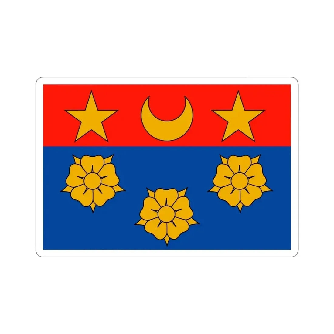 Flag of Longueuil Quebec Canada STICKER Vinyl Die-Cut Decal - The Sticker Space