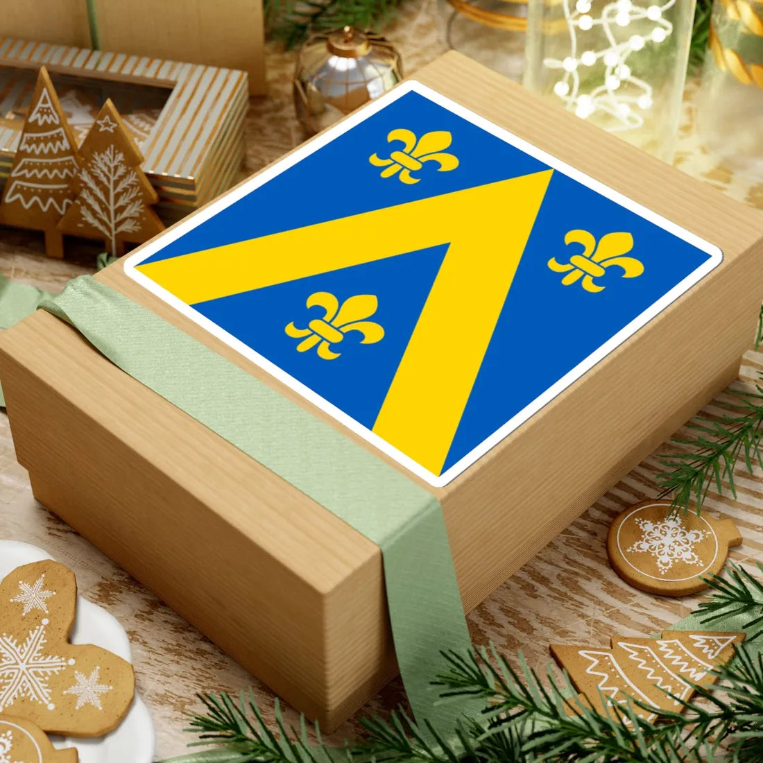 Flag of Lopatyn (Ukraine) STICKER Vinyl Kiss-Cut Decal - The Sticker Space