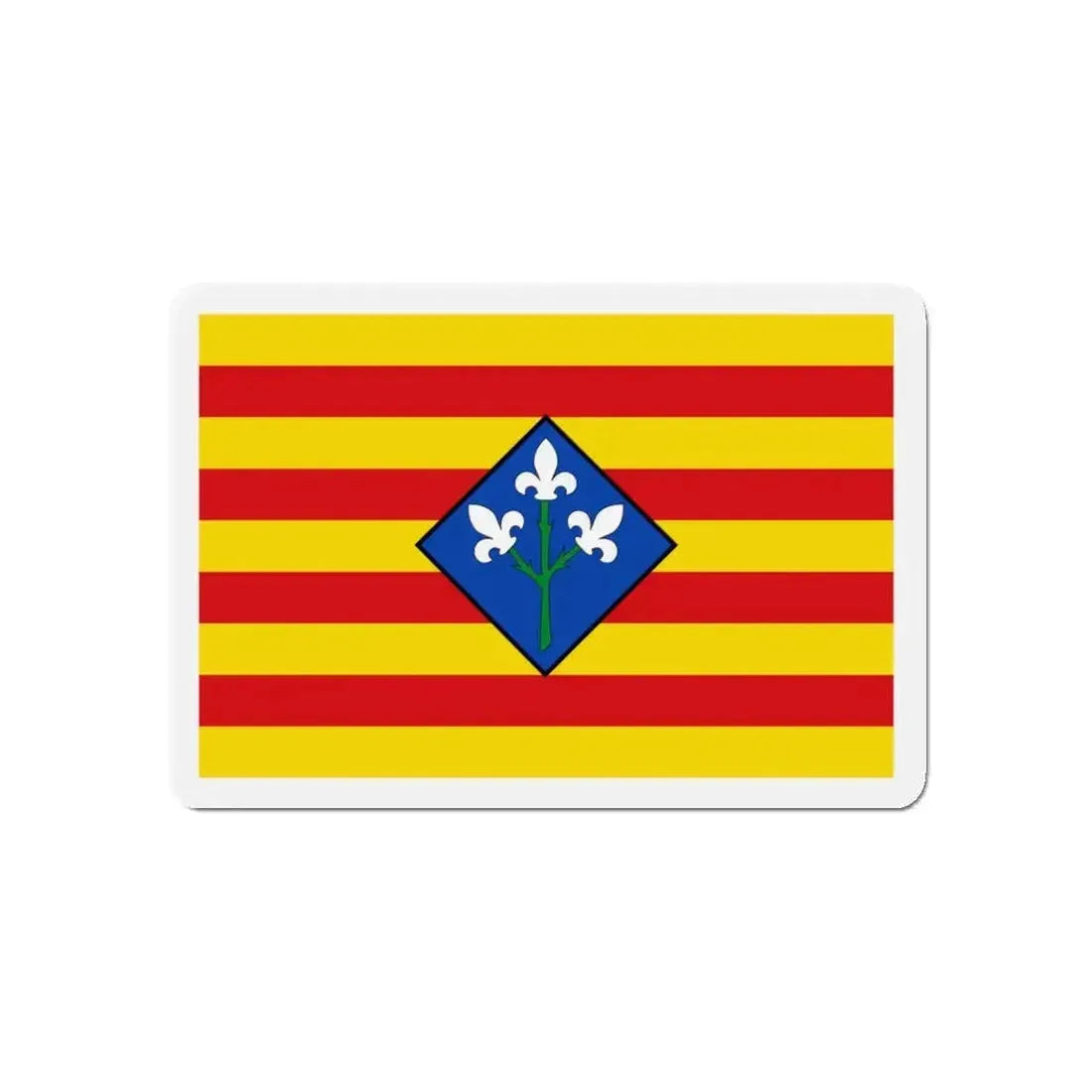 Flag of Lérida Spain - Refrigerator Magnet - The Sticker Space