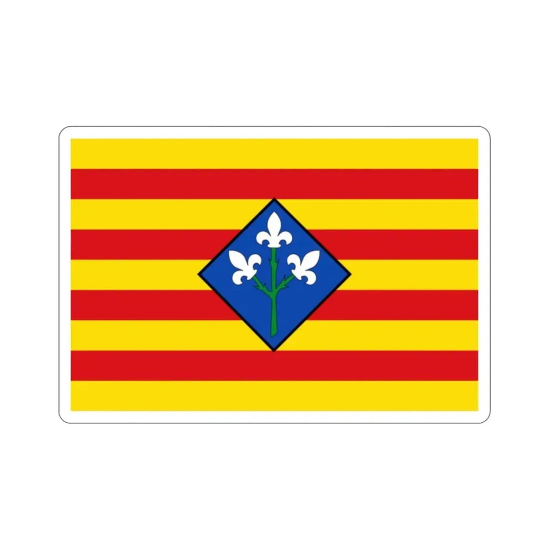 Flag of Lérida Spain STICKER Vinyl Die-Cut Decal - The Sticker Space