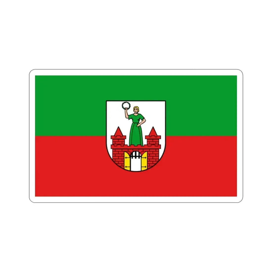 Flag of Magdeburg Germany STICKER Vinyl Die-Cut Decal - The Sticker Space