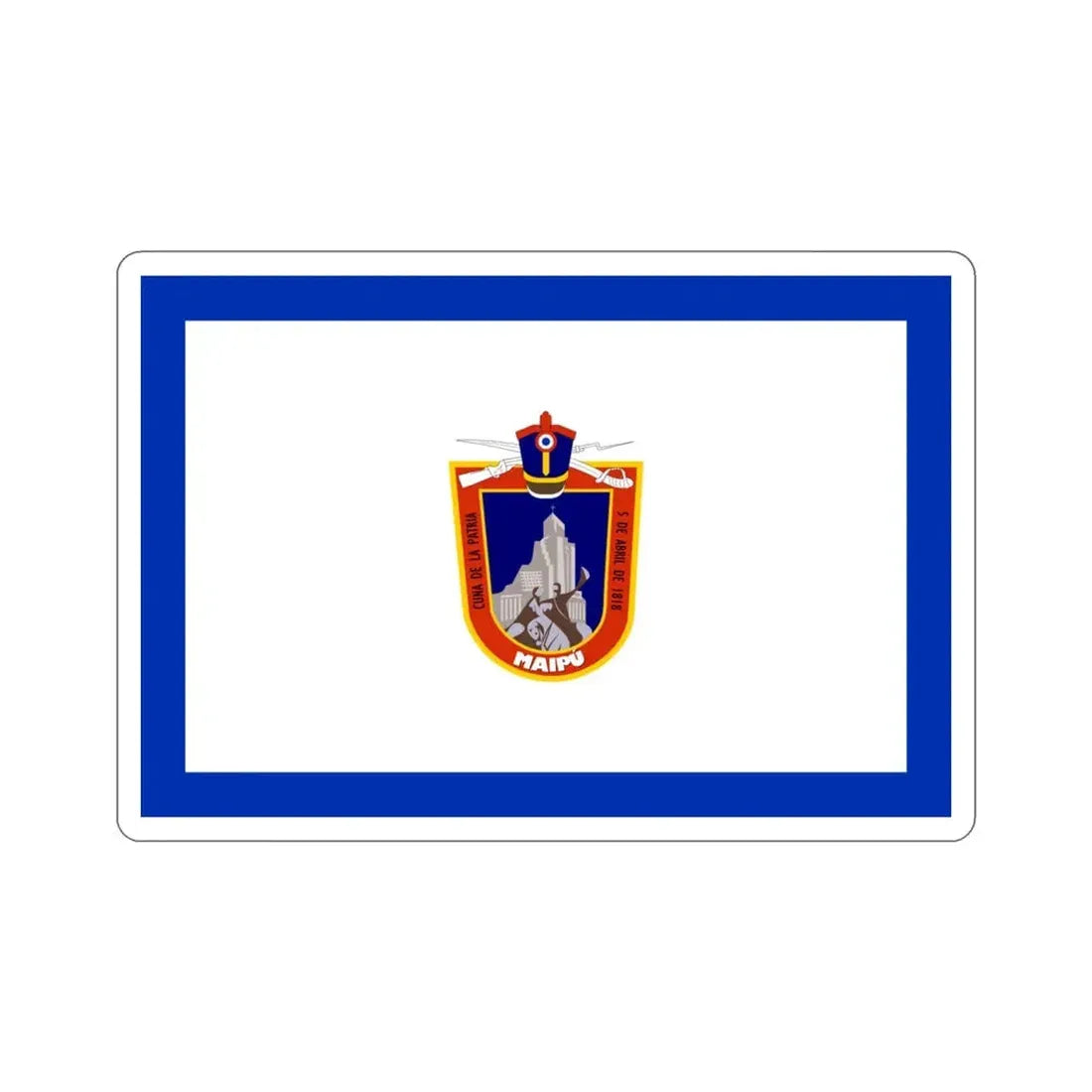Flag of Maipú Chile STICKER Vinyl Die-Cut Decal - The Sticker Space