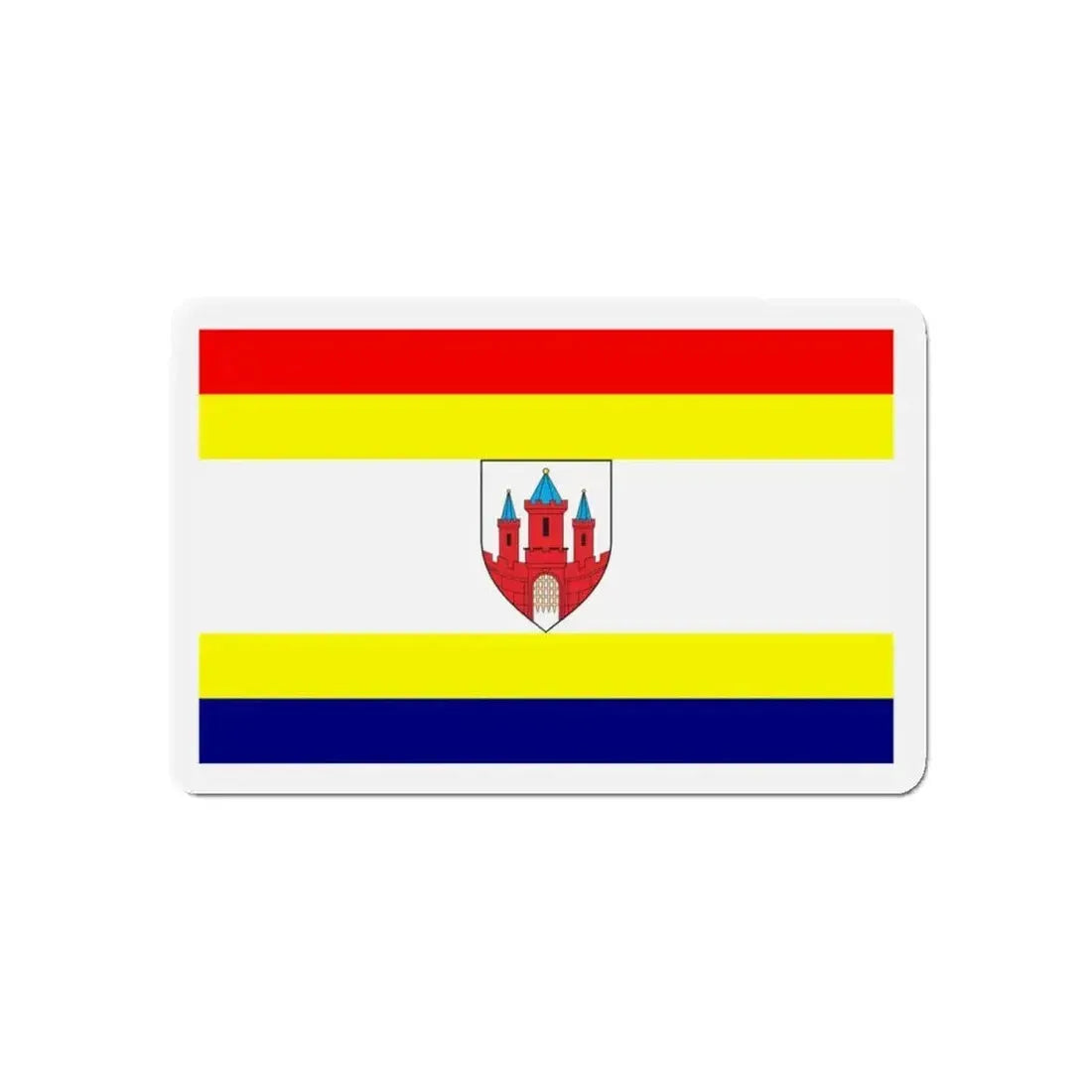 Flag of Malbork Poland - Refrigerator Magnet - The Sticker Space