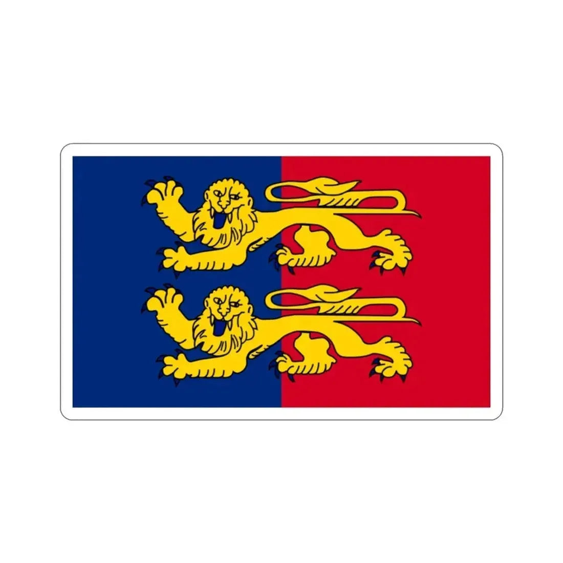 Flag of Manche France 2 STICKER Vinyl Die-Cut Decal - The Sticker Space