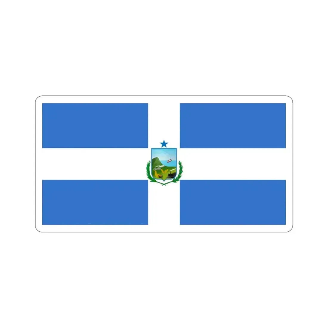 Flag of Manta Ecuador STICKER Vinyl Die-Cut Decal - The Sticker Space