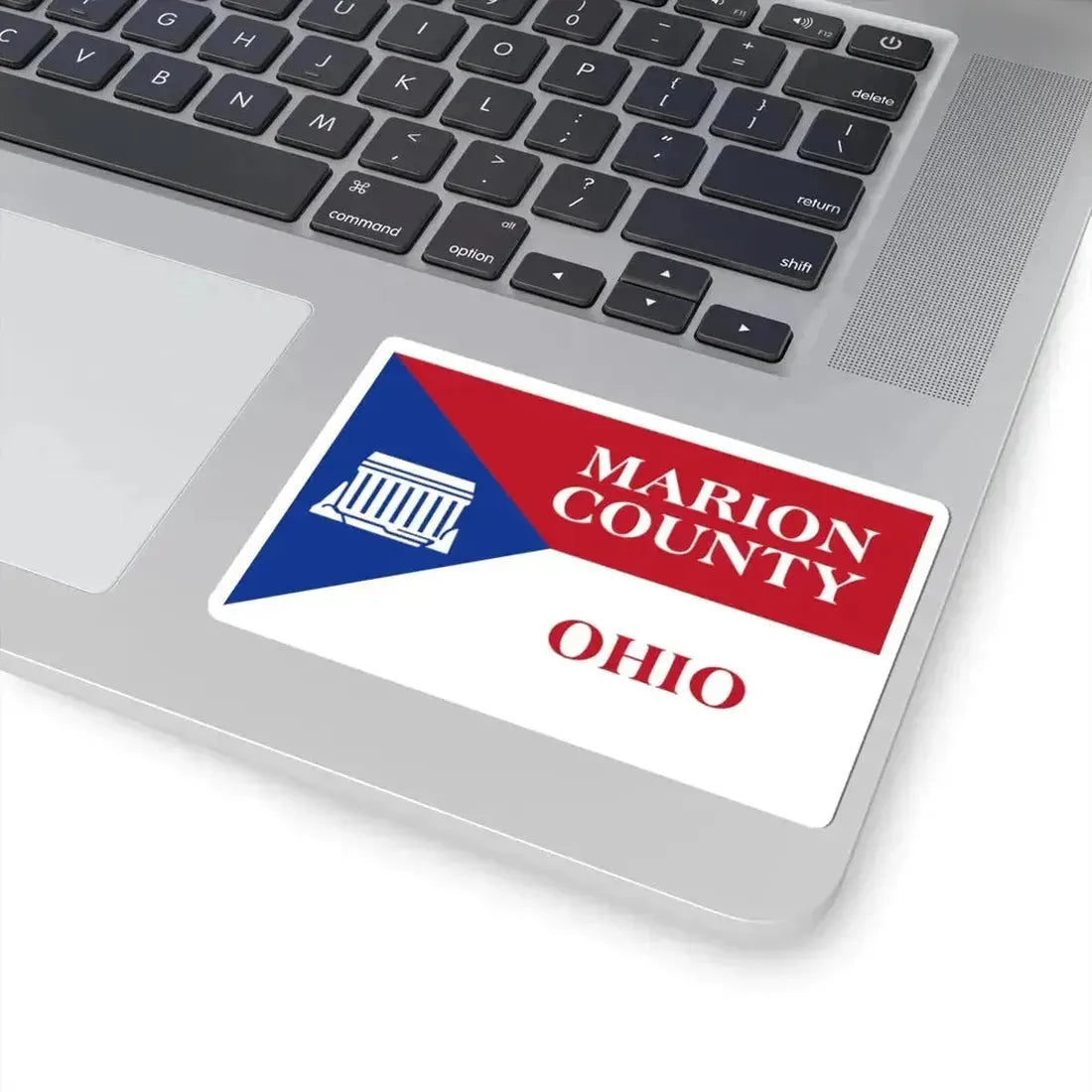 Flag of Marion County Ohio (United States) STICKER Vinyl Kiss-Cut Decal - The Sticker Space