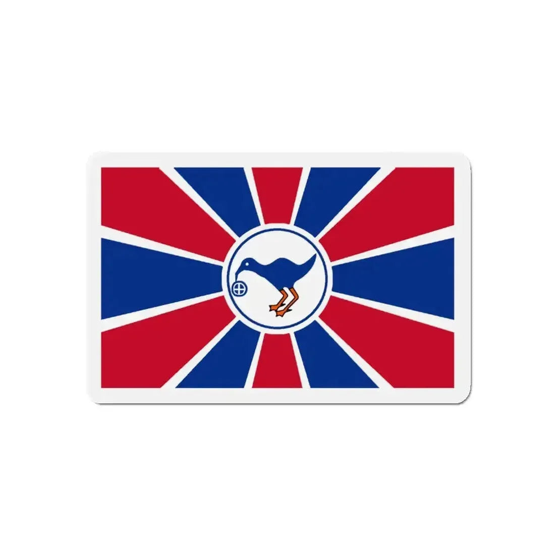 Flag of Melekeok Palau - Refrigerator Magnet - The Sticker Space