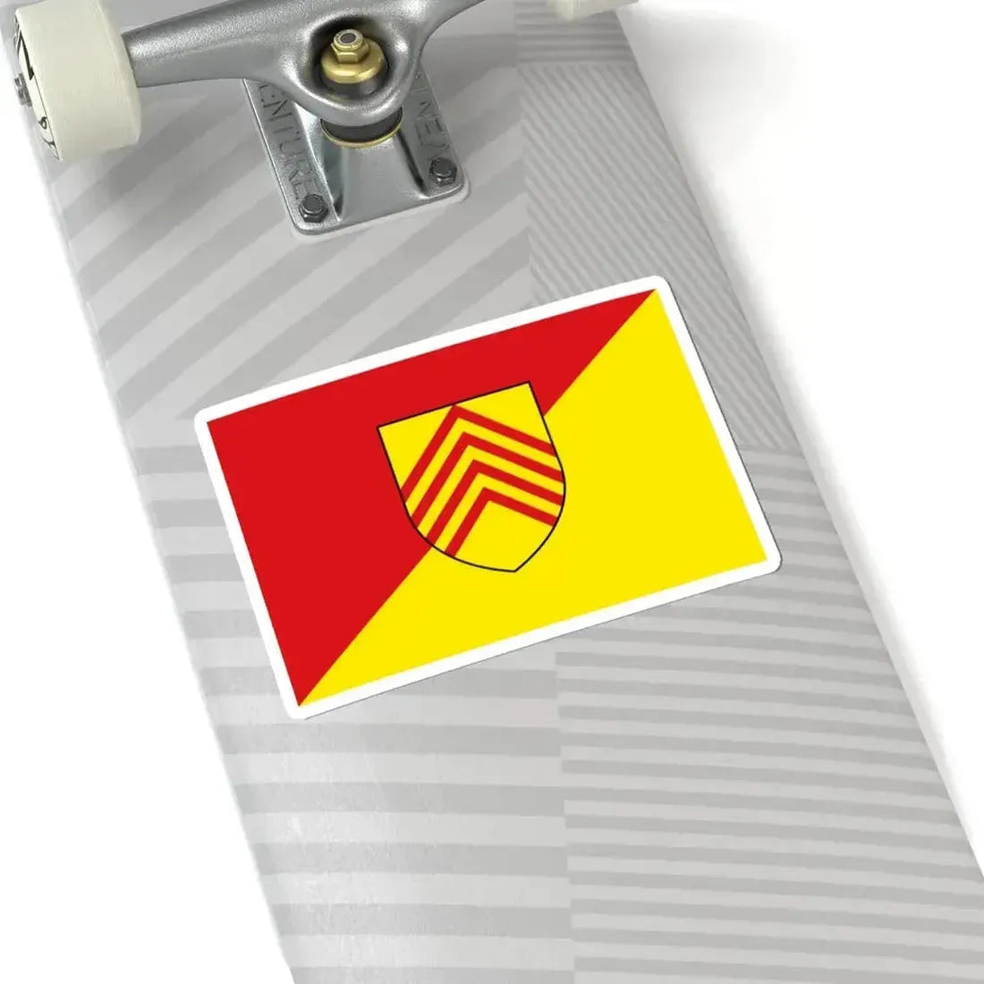 Flag of Melle (Belgium) STICKER Vinyl Kiss-Cut Decal - The Sticker Space