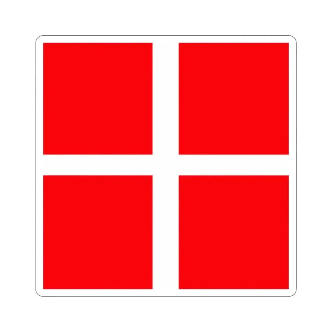 Flag of Mendrisio Switzerland STICKER Vinyl Die-Cut Decal - The Sticker Space