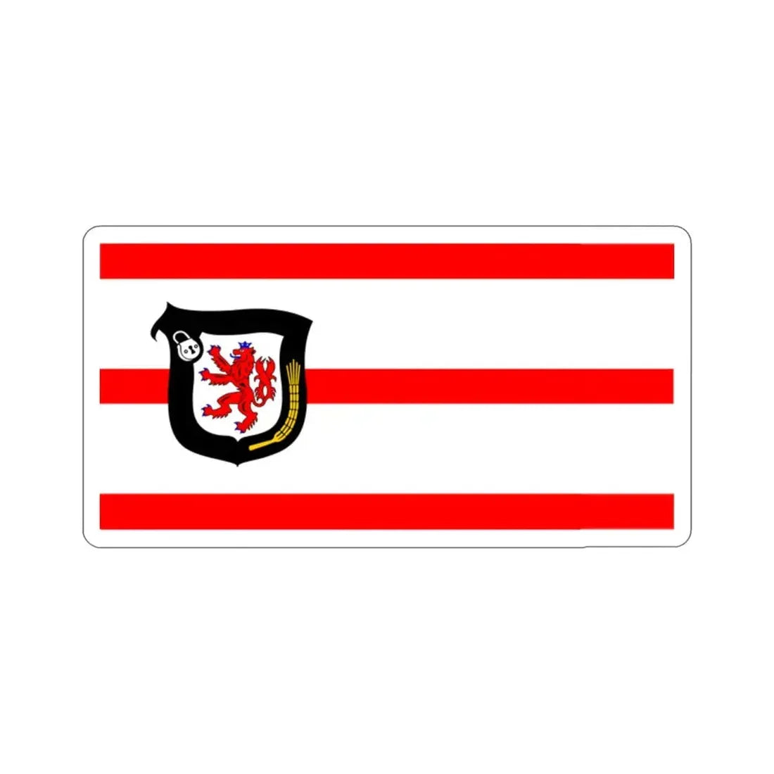 Flag of Mettmann Germany STICKER Vinyl Die-Cut Decal - The Sticker Space