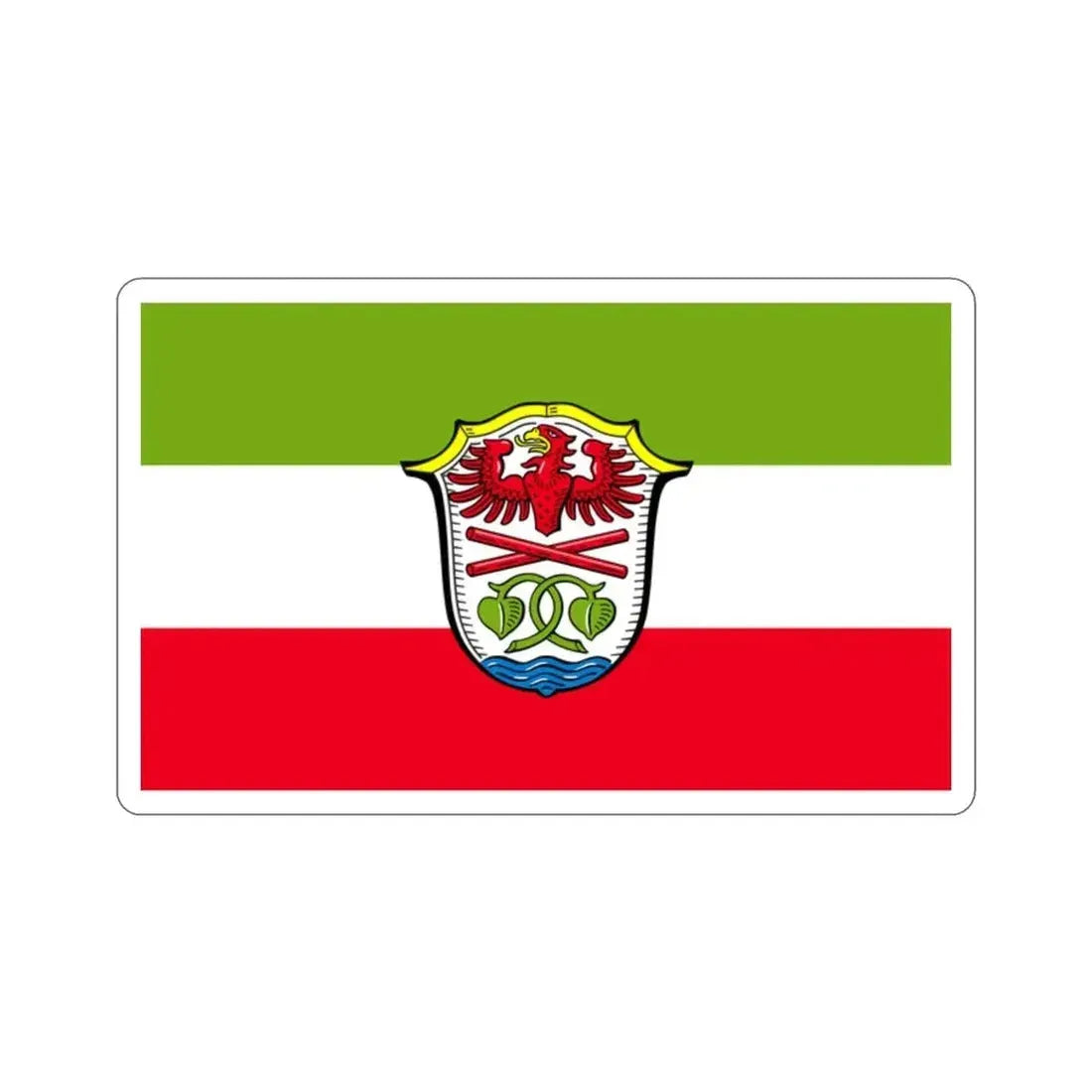 Flag of Miesbach Germany STICKER Vinyl Die-Cut Decal - The Sticker Space