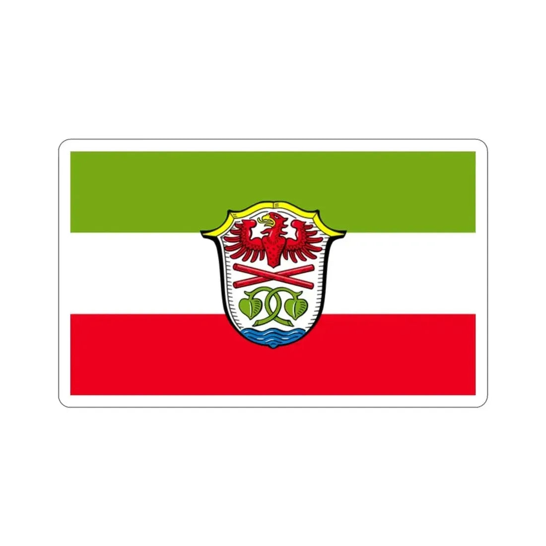 Flag of Miesbach Germany STICKER Vinyl Die-Cut Decal - The Sticker Space