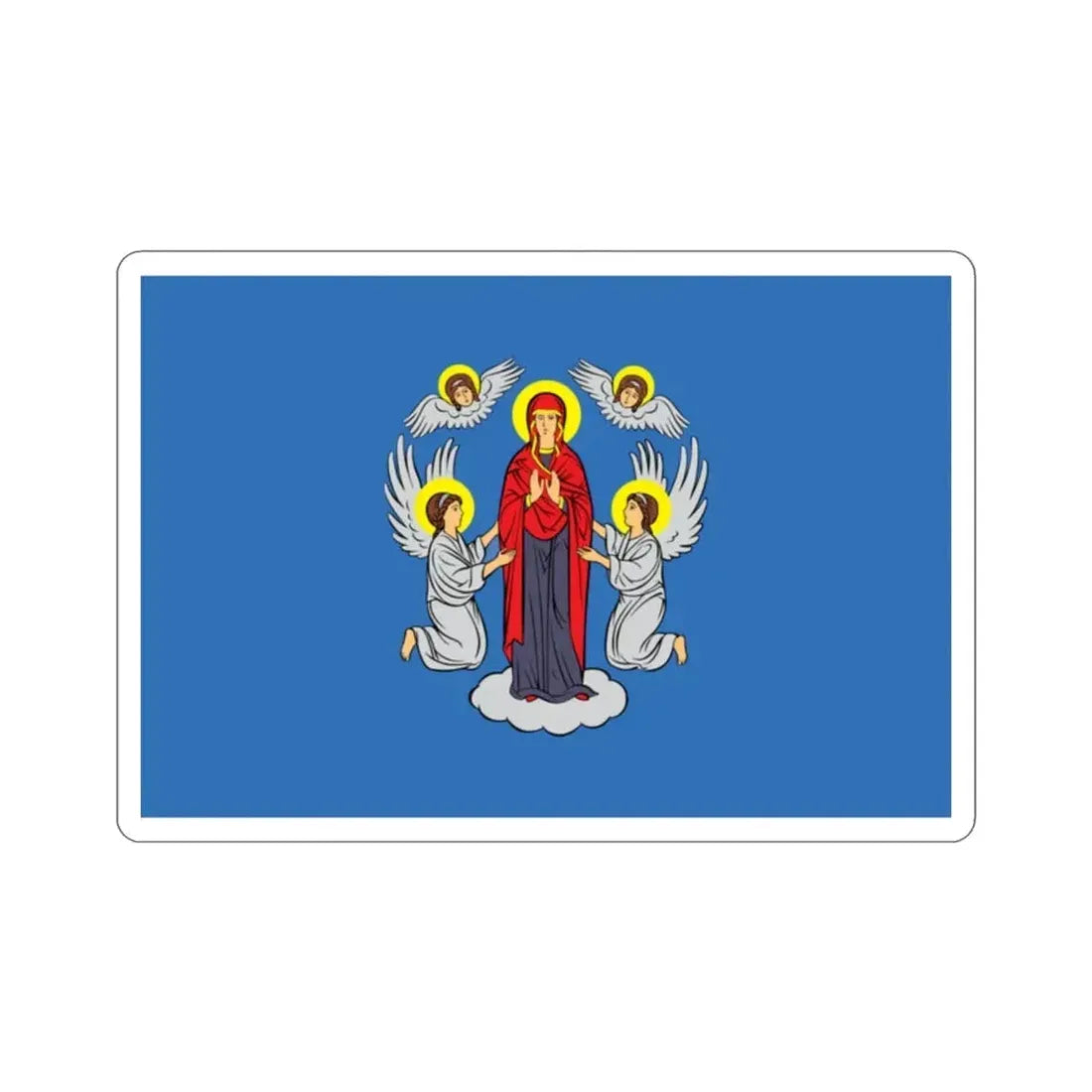 Flag of Minsk Miensk Russia STICKER Vinyl Die-Cut Decal - The Sticker Space